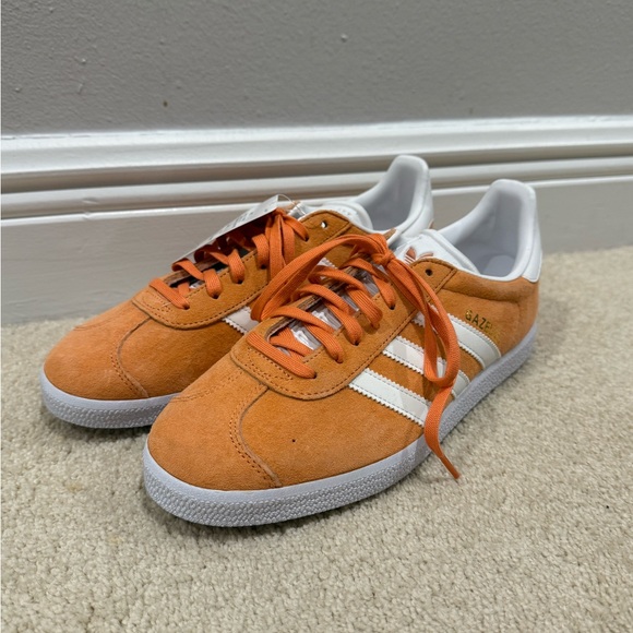 Adidas Orange Gazelles - Picture 1 of 4